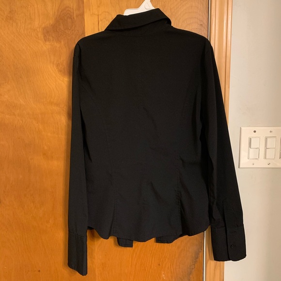 Express Black Button Down Collared Shirt - Picture 5 of 6